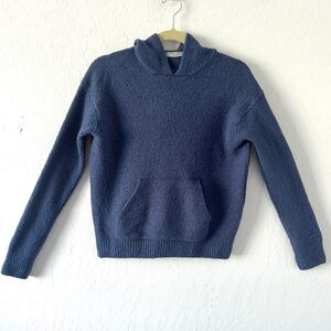 Vince Blue Hooded wool pullover Sweater size XSmall